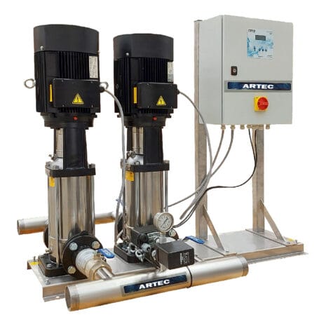 كنترول بانل مع مضخات دفع المياه ستاند باي مضخات الطرد المركزي مع كنترول بانل في قطر